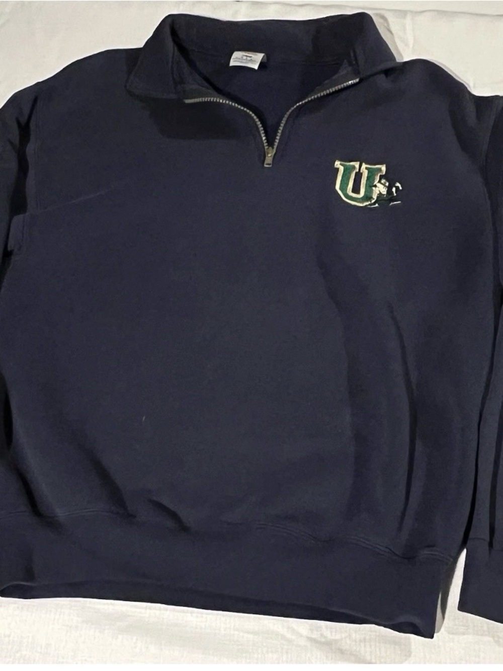 NOTRE DAME UNIVERSITY FIGHTING IRISH Sweatshirt Men’s MEDIUM Zip